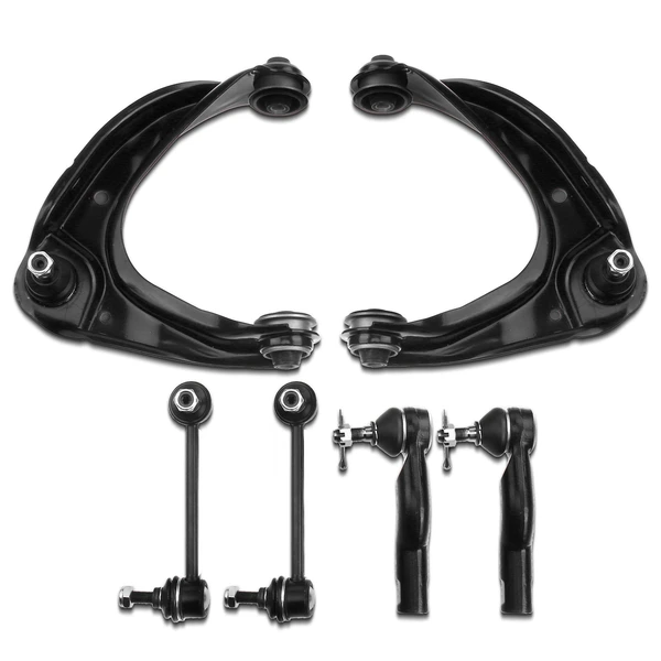 A Set of 6 Control Arm Sway Bar Link and Tie Rod End Kit Front Side A-Premium APCA2955