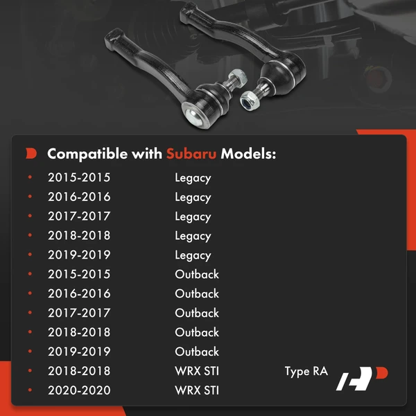 Tie Rod End Front Driver & Passenger Outer A-Premium APCA8021