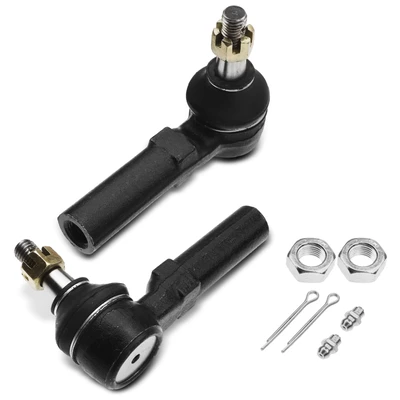 2 Pcs Front Outer Steering Tie Rod End