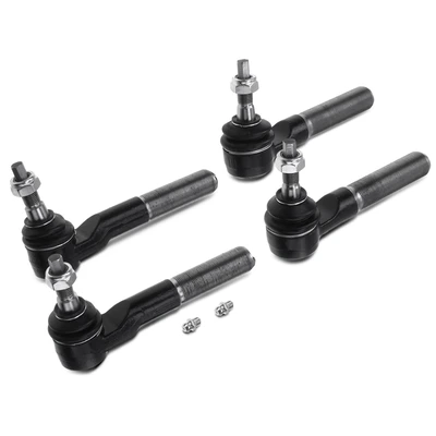 4 Pcs Outer Tie Rod End Steering Drag Link