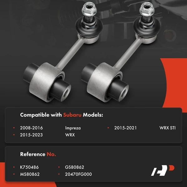 Sway Bar Link Rear Driver & Passenger A-Premium APCA7765