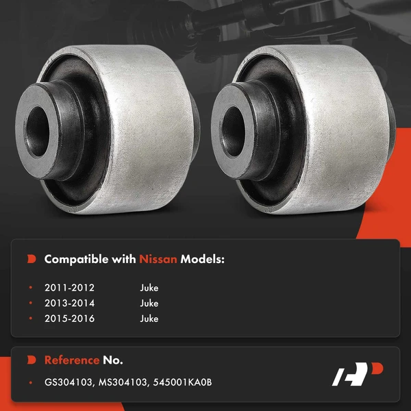 2-Pc Control Arm Bushing, Front Lower Rearward A-Premium APCA9158