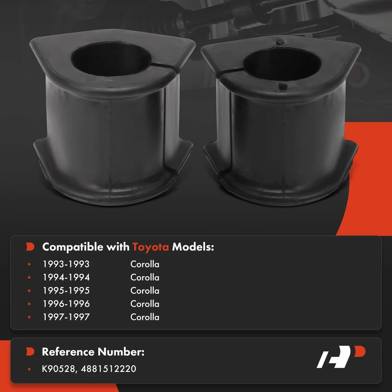2-Pc Stabilizer Bar Bushing, Front To Frame A-Premium APCA9679