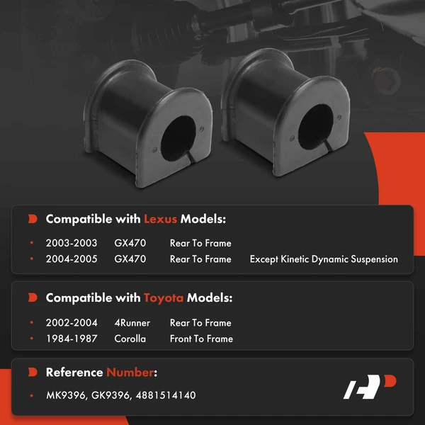 2-Pc Stabilizer Bar Bushing A-Premium APCA9683
