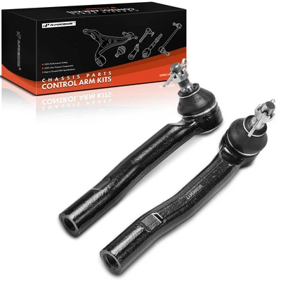 2 Pcs Front Outer Tie Rod End