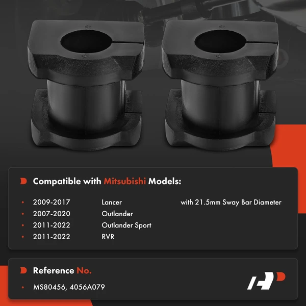 2-Pc Sway Bar Bushing, Front Driver & Passenger A-Premium APCA9665