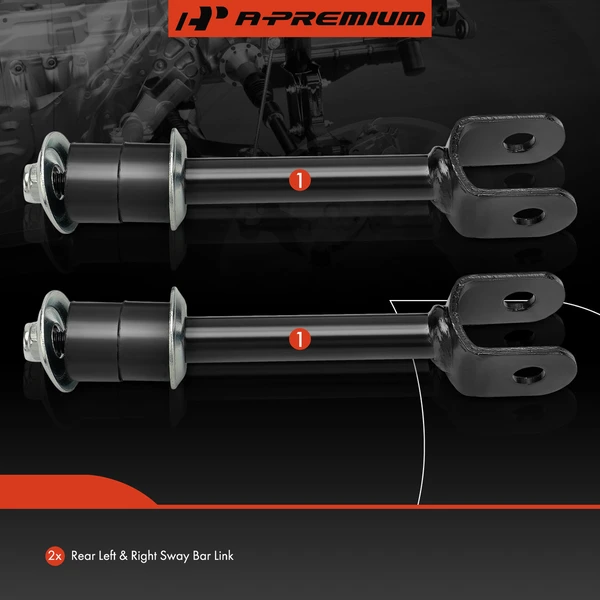 Sway Bar Link, Rear Driver & Passenger, A-Premium APCA6382