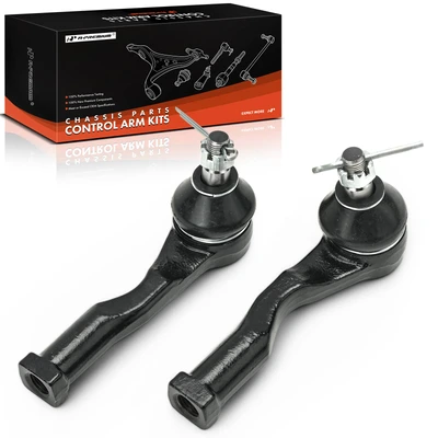 2 Pcs Front Driver & Passenger Outer Steering Tie Rod End