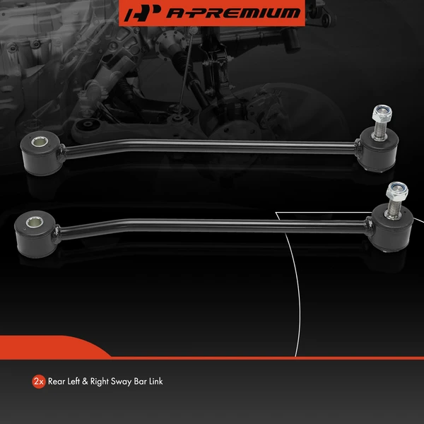 Sway Bar Link, Rear Side, A-Premium APCA6386