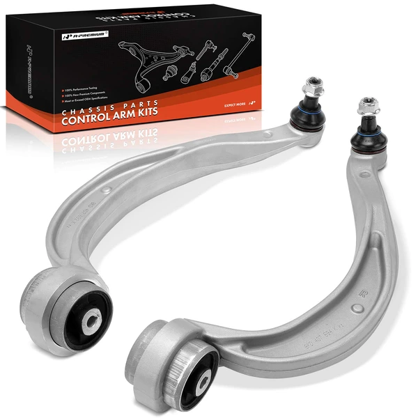 2013-2015 Audi RS5 2-Pc Control Arm and Ball Joint Kit, Front Driver & Passenger Lower Rearward with Ball Joint A-Premium APCA7775