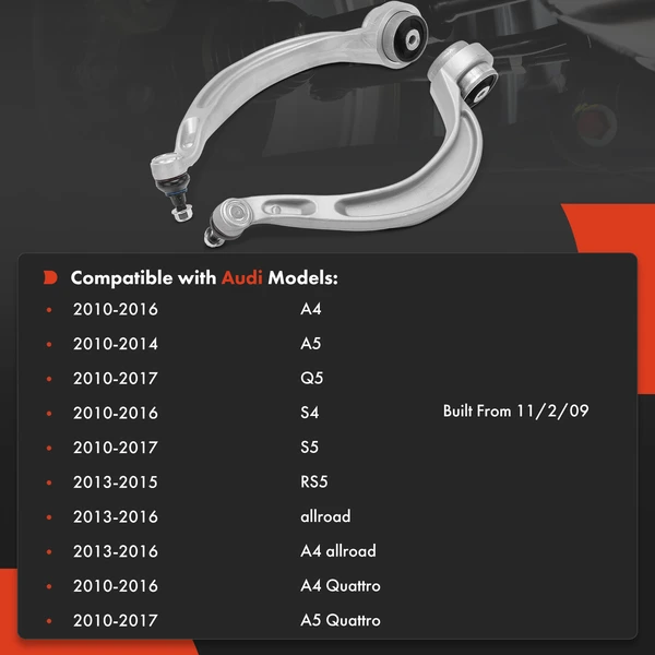 2-Pc Control Arm and Ball Joint Kit, Front Driver & Passenger Lower Rearward with Ball Joint A-Premium APCA7775