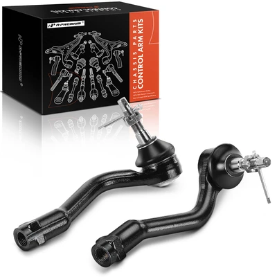 2 Pcs Front Outer Tie Rod End