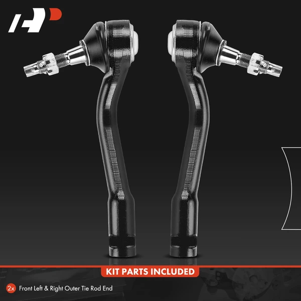 2 Pcs Front Outer Tie Rod End for Hyundai Sonata Kia Optima