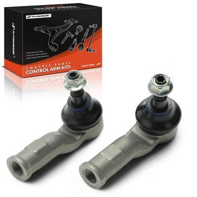 2 Pcs Front Outer Tie Rod End