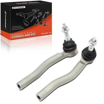 2 Pcs Front Outer Tie Rod End