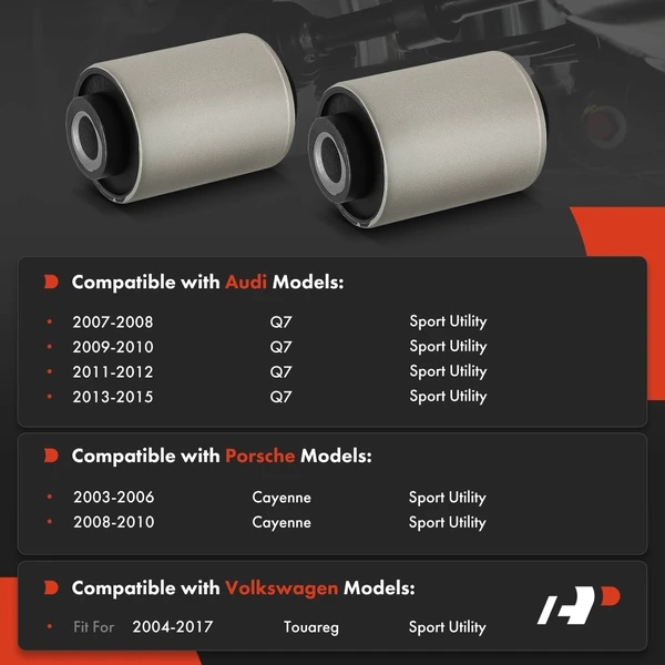 2-Pc Control Arm Bushing, Front Lower Arm To Strut A-Premium APCA9161