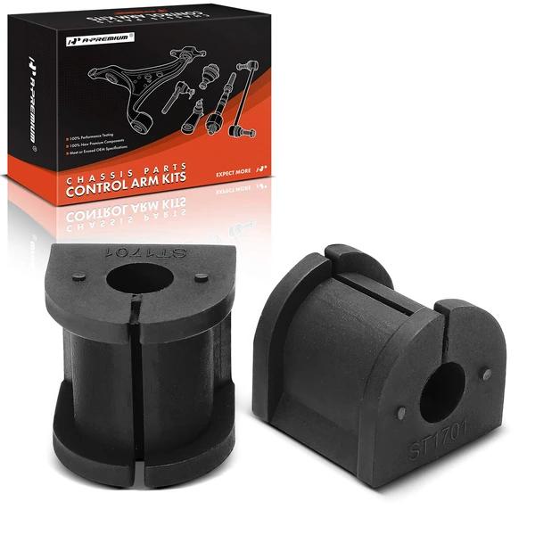 2002-2007 Mitsubishi Lancer 2-Pc Suspension Stabilizer Bar Bushing Kit, Rear To Frame A-Premium APCA9755
