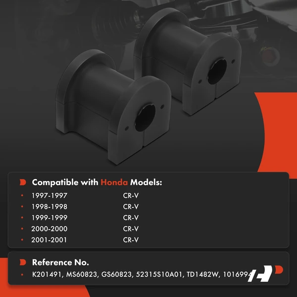 2-Pc Sway Bar Bushing, Rear Side A-Premium APCA9766