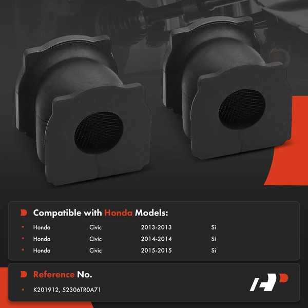 2-Pc Sway Bar Bushing, Rear To Frame A-Premium APCA9770