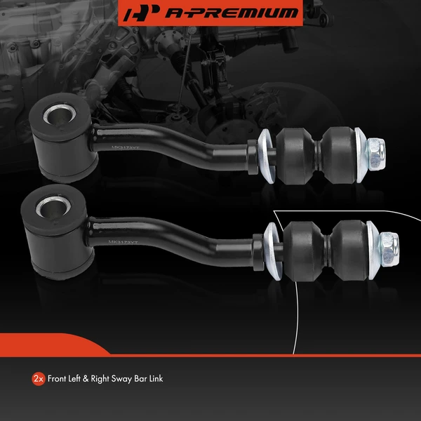 Sway Bar Link, Front Side, A-Premium APCA6390