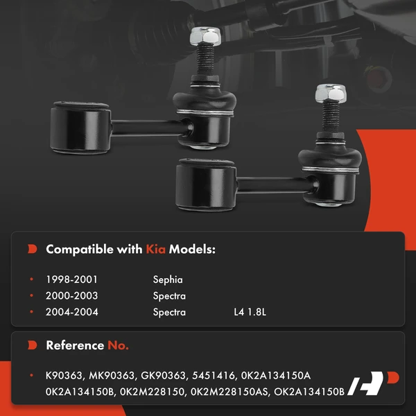 Sway Bar Link Rear Driver & Passenger A-Premium APCA7786