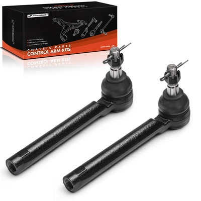 2 Pcs Front Outer Tie Rod End