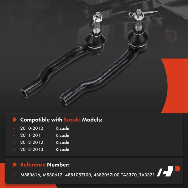 Tie Rod End with Ball Joint Front Driver & Passenger Outer A-Premium APCA8043