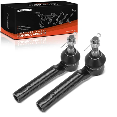 2 Pcs Front Outer Steering Tie Rod End