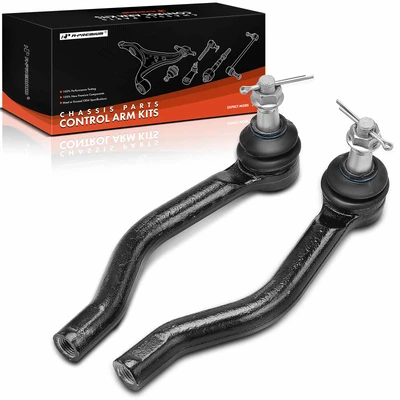 2 Pcs Front Outer Tie Rod End