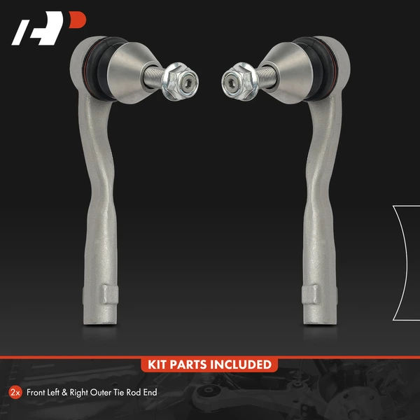 2 Pcs Front Outer Tie Rod End for Mercedes-Benz GL350 GL450 GL63 AMG GLE350