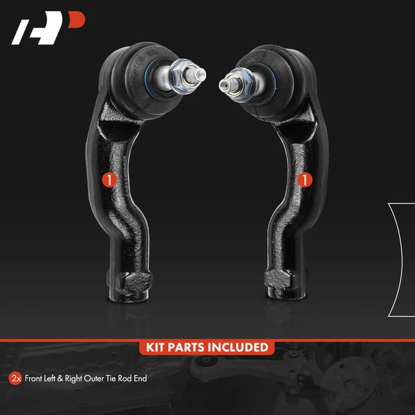 2 Pcs Front Outer Tie Rod End for Ford Maverick Escape Lincoln Corsair