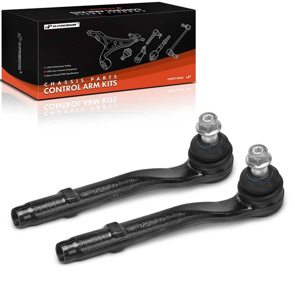 2 Pcs Front Outer Tie Rod Ends for Land Rover Range Rover