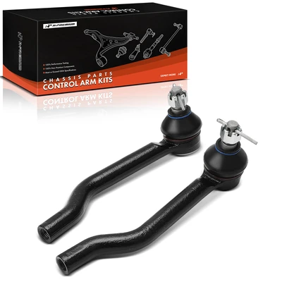 2 Pcs Front Outer Steering Tie Rod Ends