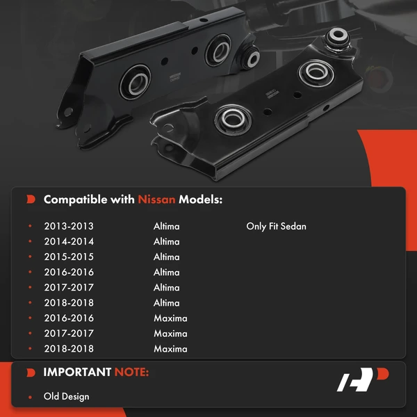 2-Pc Control Arm, Rear Lower Rearward A-Premium APCA6018