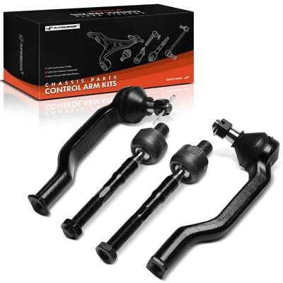 4 Pcs Front Inner & Outer Tie Rod End