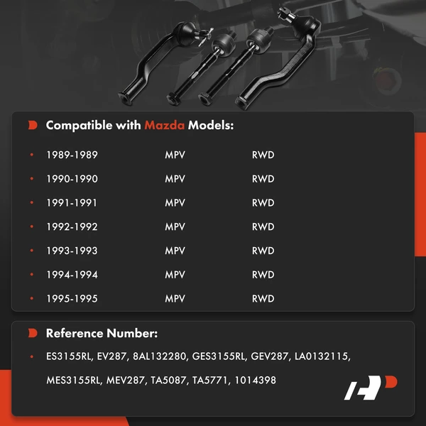 Tie Rod End Front Inner & Outer A-Premium APCA8671