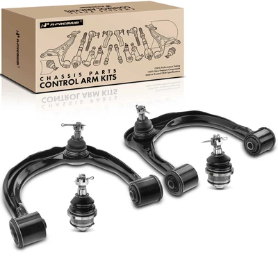 4 Pcs Front Control Arm with Ball Joints