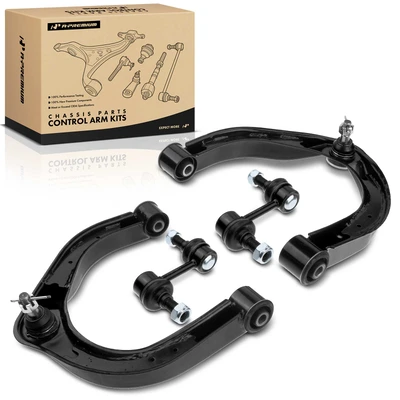 4 Pcs Front Control Arm & Ball Joint Sway Bar Link