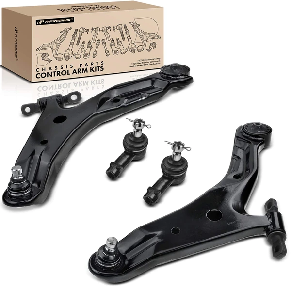 A Set of 4 Control Arm and Tie Rod End Kit Front Side A-Premium APCA3595