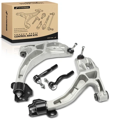 2003-2006 Lincoln Town Car A Set of 4 Control Arm and Tie Rod End Kit Front Side A-Premium APCA3870