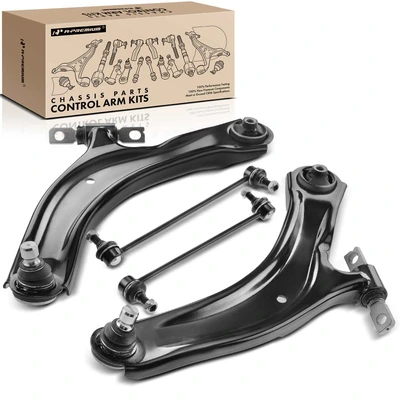 4 Pcs Front Control Arm with Ball Joint & Sway Bars