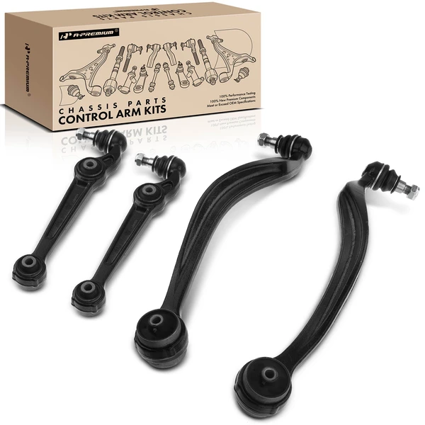 2007-2011 Mercury Milan 4-Pc Control Arm and Ball Joint Kit, Front Lower with Ball Joint A-Premium APCA3885