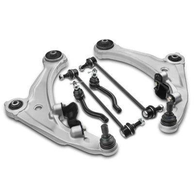 6 Pcs Front Control Arm with Ball Joint Stabilizer Bar Link