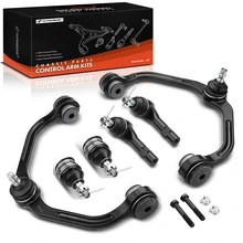 1998-2011 Ford Ranger A Set of 6 Control Arm Ball Joint and Tie Rod End Kit Front Upper A-Premium APCA3605