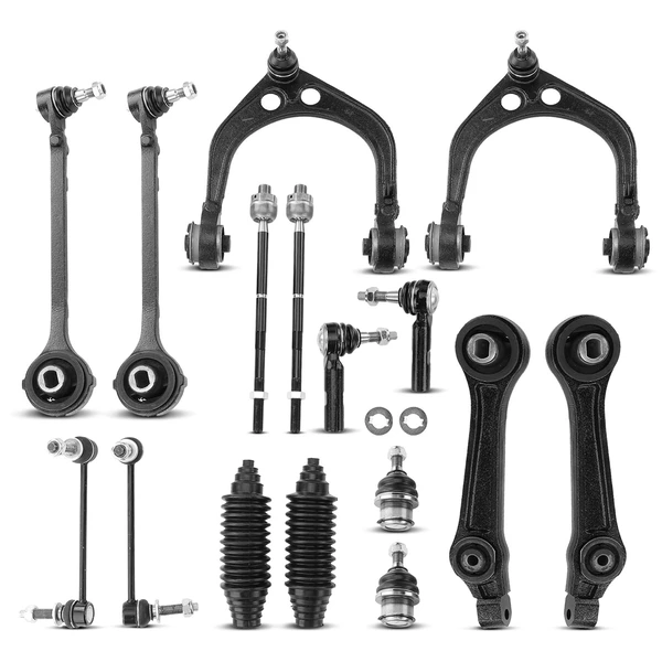A Set of 16 Control Arm Ball Joint Tie Rod and Sway Bar Link Kit Front Side A-Premium APCA3928