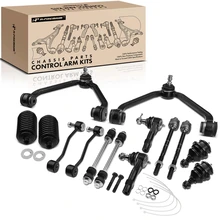 A Set of 14 Control Arm Ball Joint Tie Rod and Sway Bar Link Kit Front Side A-Premium APCA3642