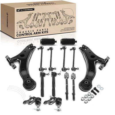 14 Pcs Front Lower Control Arm Ball Joint Sway Bar Link