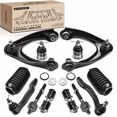 12 Pcs Front Control Arm with Ball Joint Sway Bar Link