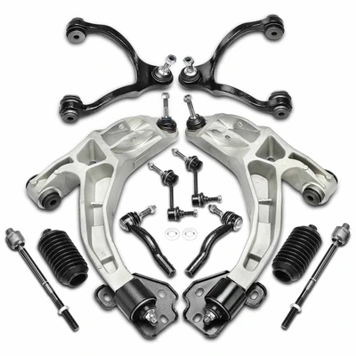 12 Pcs Control Arm & Tie Rod End & Sway Bar Link