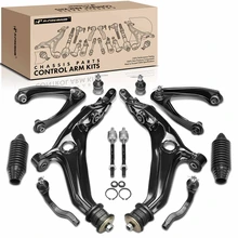 1997-2001 Honda CR-V A Set of 12 Control Arm Ball Joint and Tie Rod End Kit Front Side A-Premium APCA3966